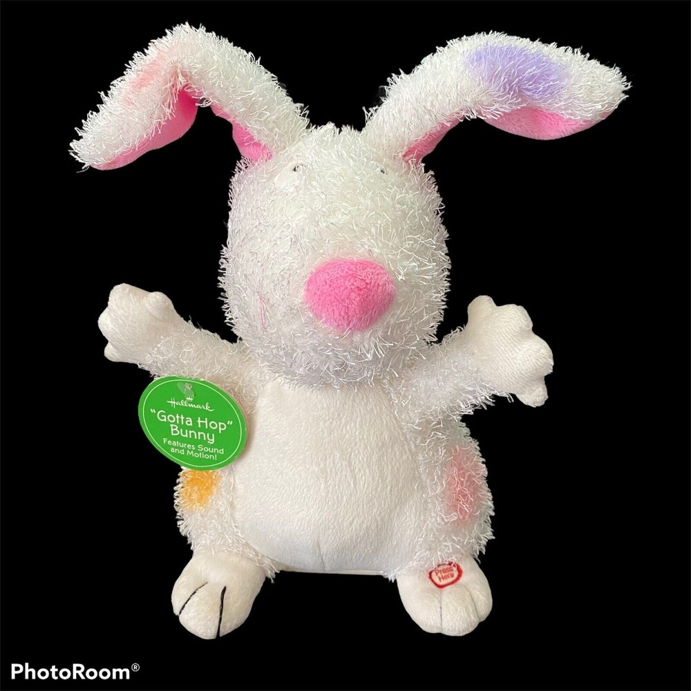 Hallmark Gotta Hop Bunny Plush Sound and Motion Easter